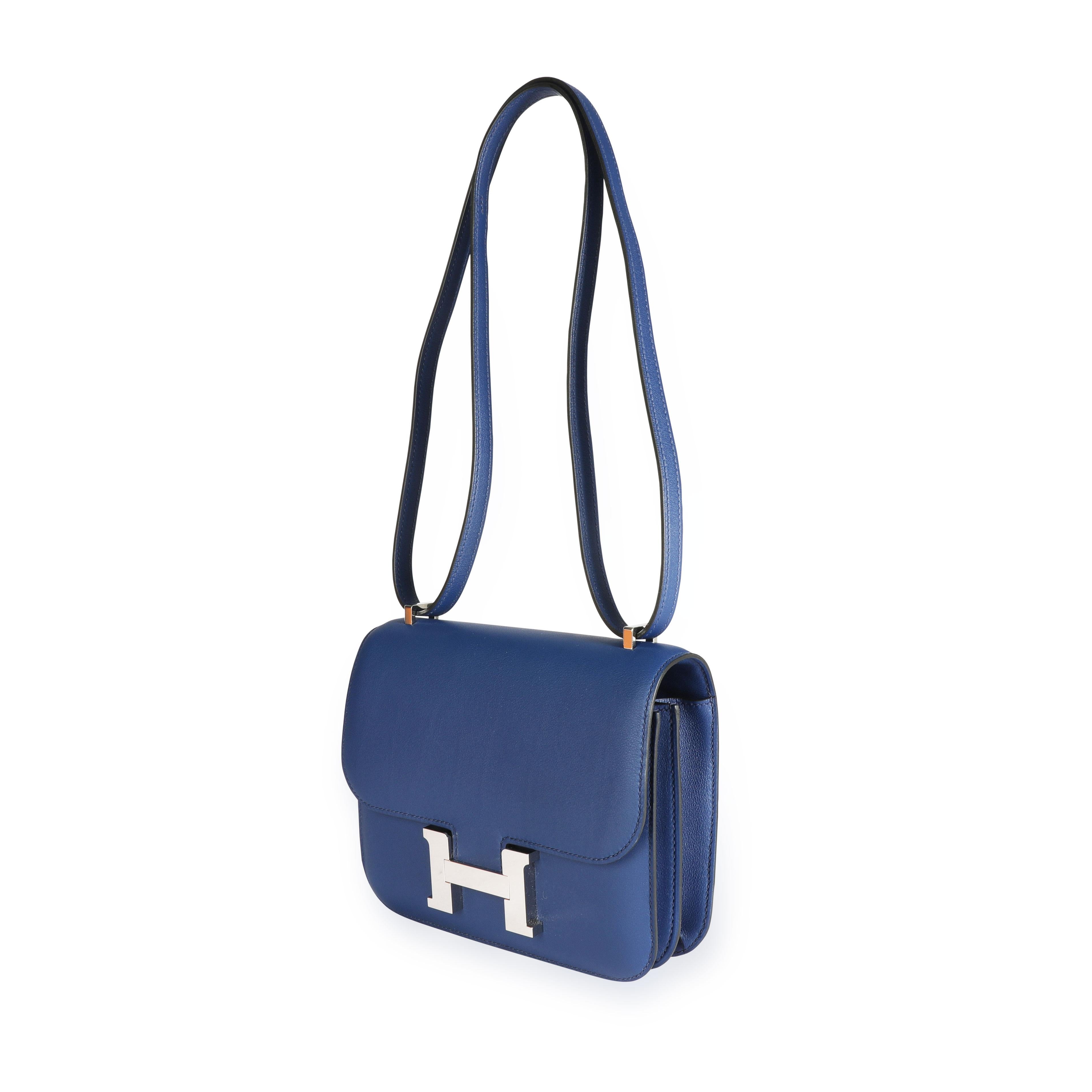 Women's Hermès Bleu Saphir Swift Constance 18 PHW