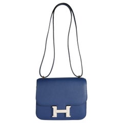 Hermès Bleu Saphir Swift Constance 18 PHW