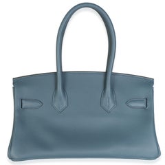 Hermès Bleu Tempete Evercolor Light Shoulder Birkin 29 PHW