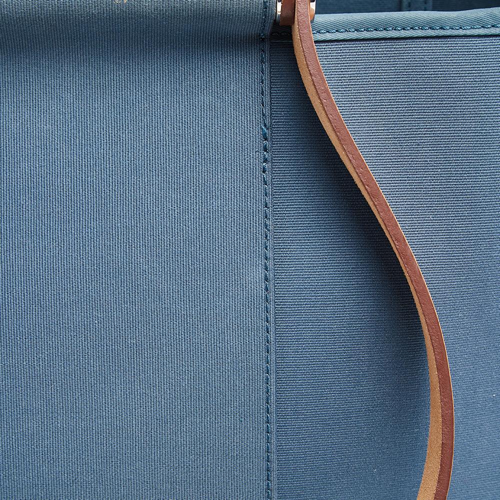 Hermes Bleu Tempete/Natural Canvas Cabag PM Tote Bag 2