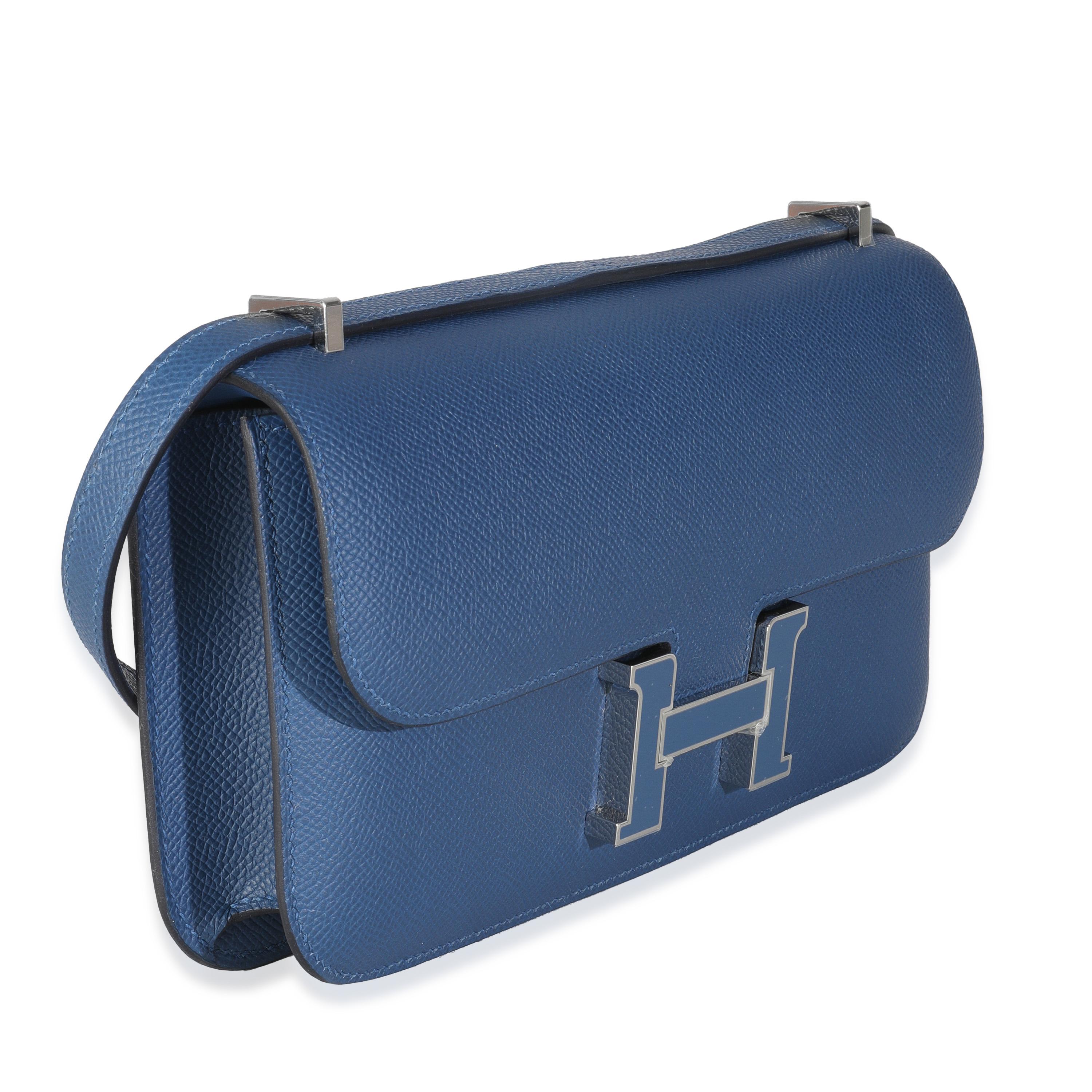 Hermès Cravatta Bleu Epsom Constance Elan In condizioni Nuovo in vendita a New York, NY