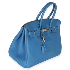Hermès Bleu Zellige Togo Birkin 35 PHW