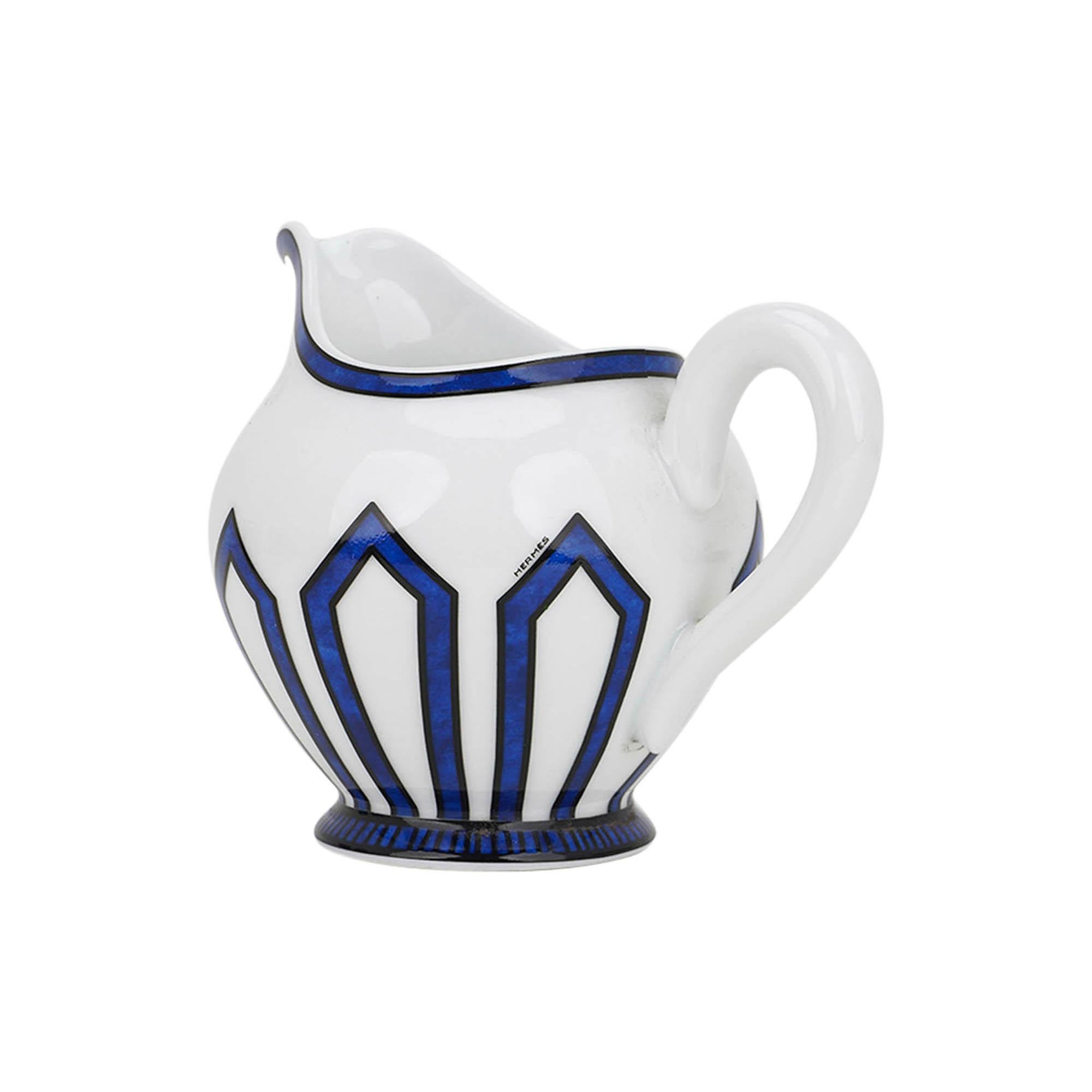 Hermes Bleus d'Ailleurs Creamer Porcelain In New Condition For Sale In Miami, FL