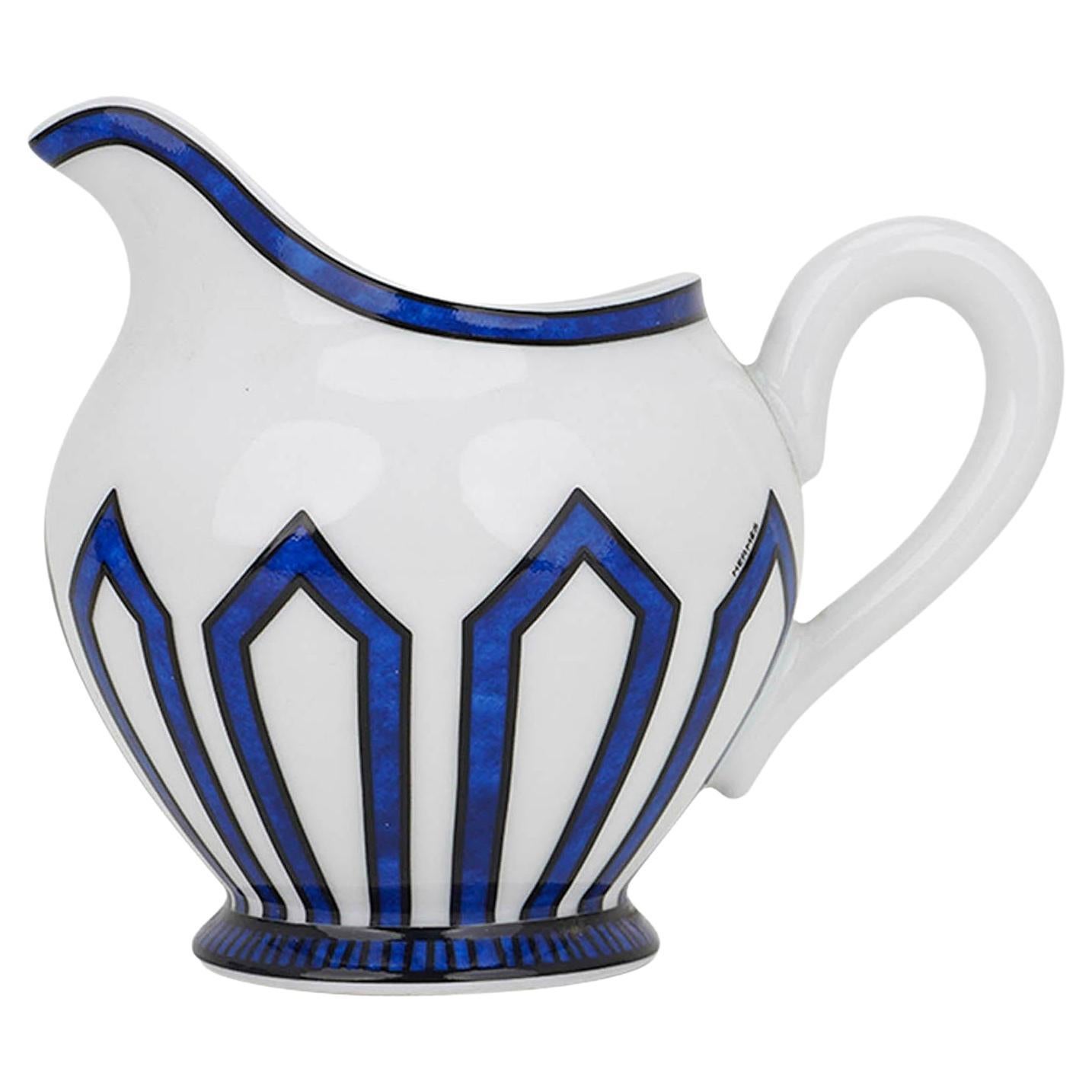 Hermes Bleus d'Ailleurs Creamer Porcelain For Sale