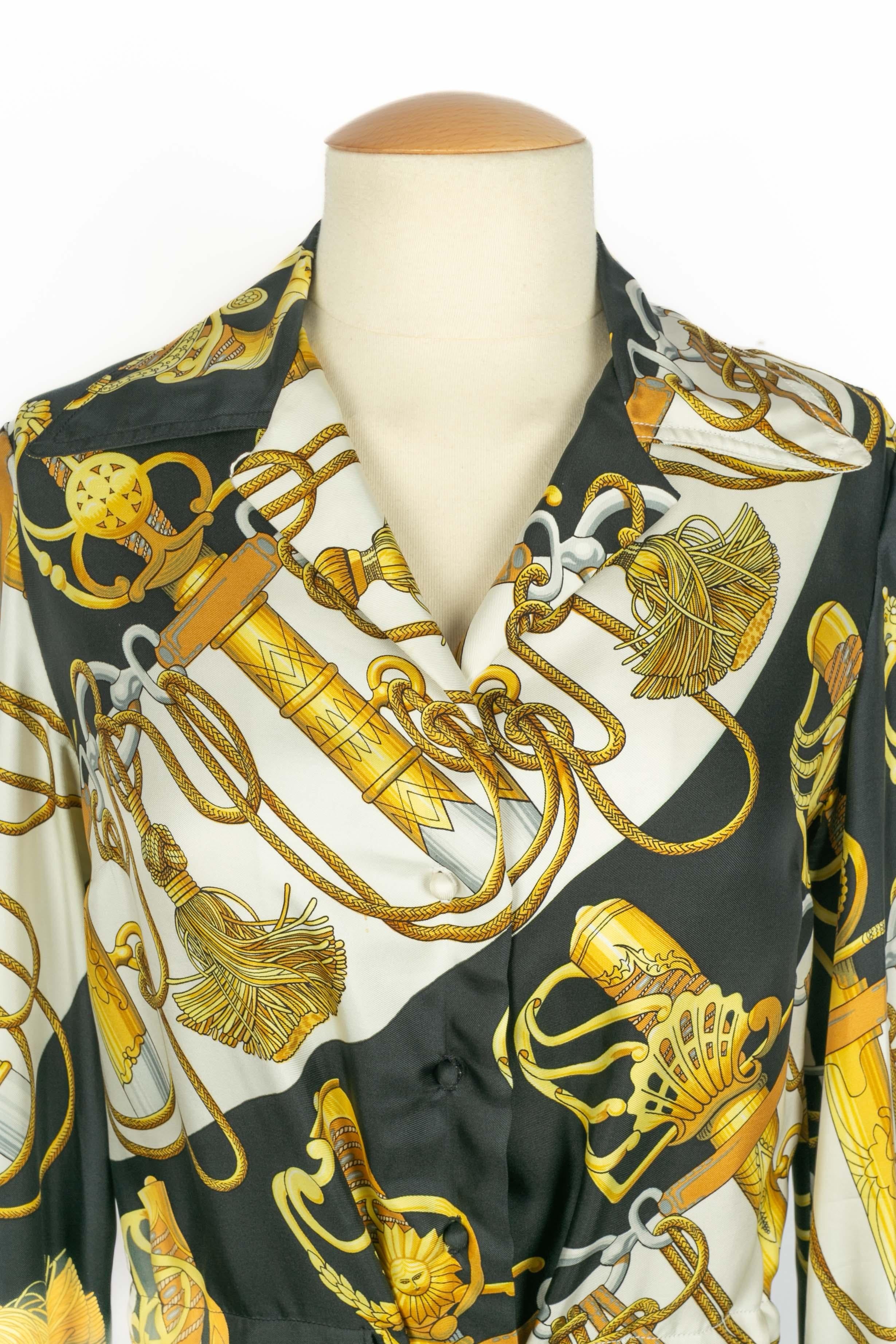 Beige Hermès blouse 'Clinking' For Sale