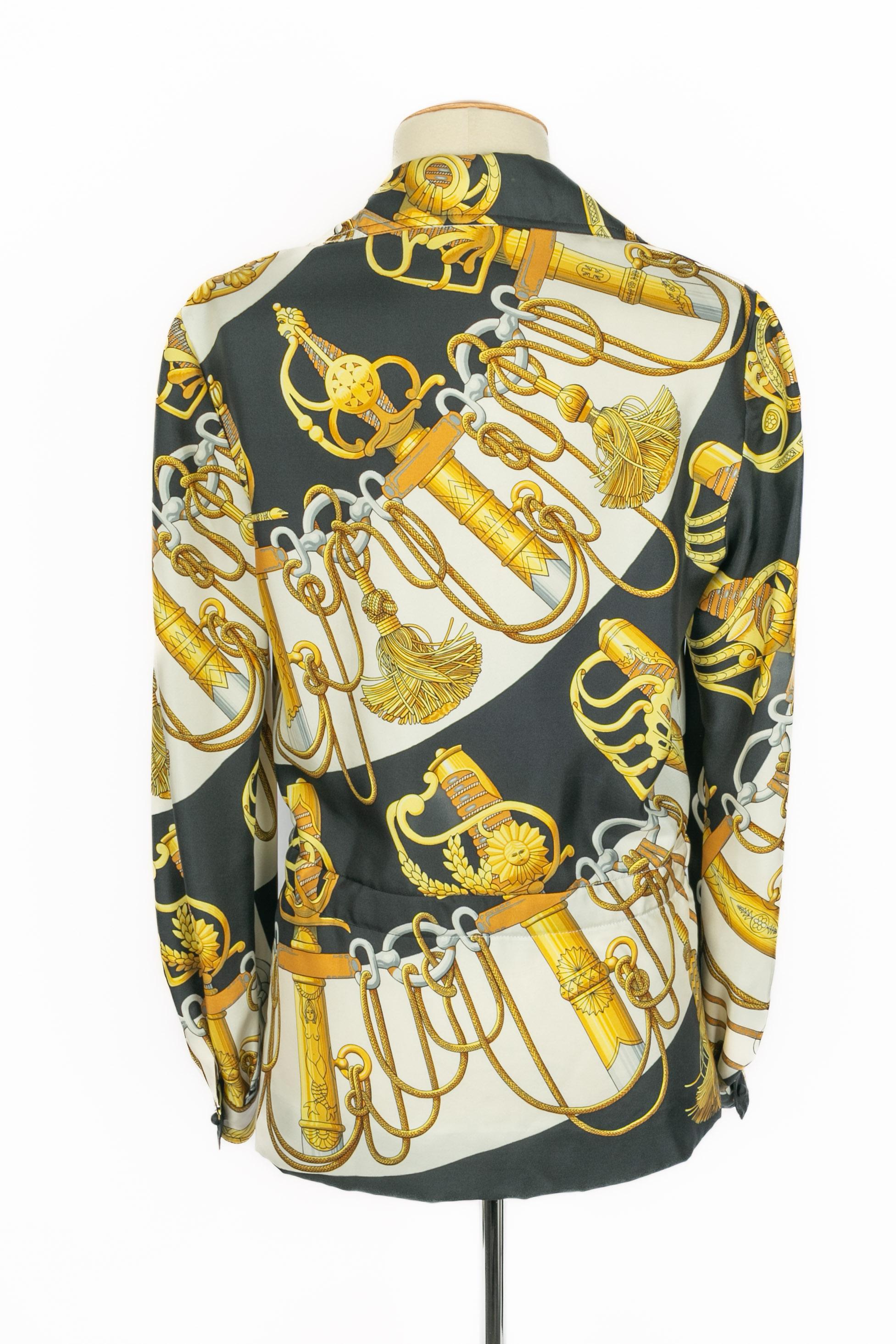 Hermès blouse 'Clinking' For Sale 1
