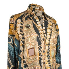 Hermes Blouse Terres Precieuses Annie Faivre Scarf Print Top 36 / 4
