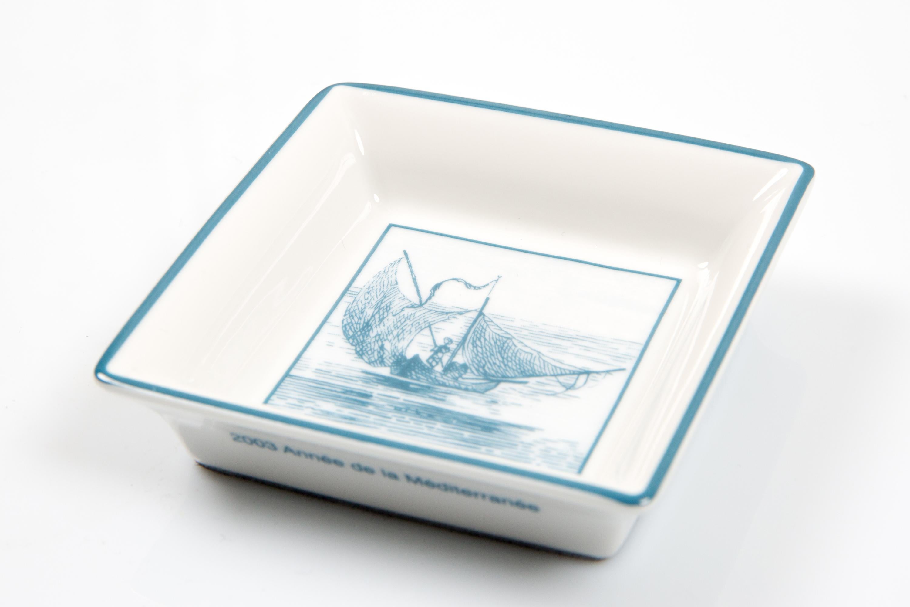 Women's or Men's Hermes Blue 2003 Année de la Mediterranee Mini Organizer For Sale