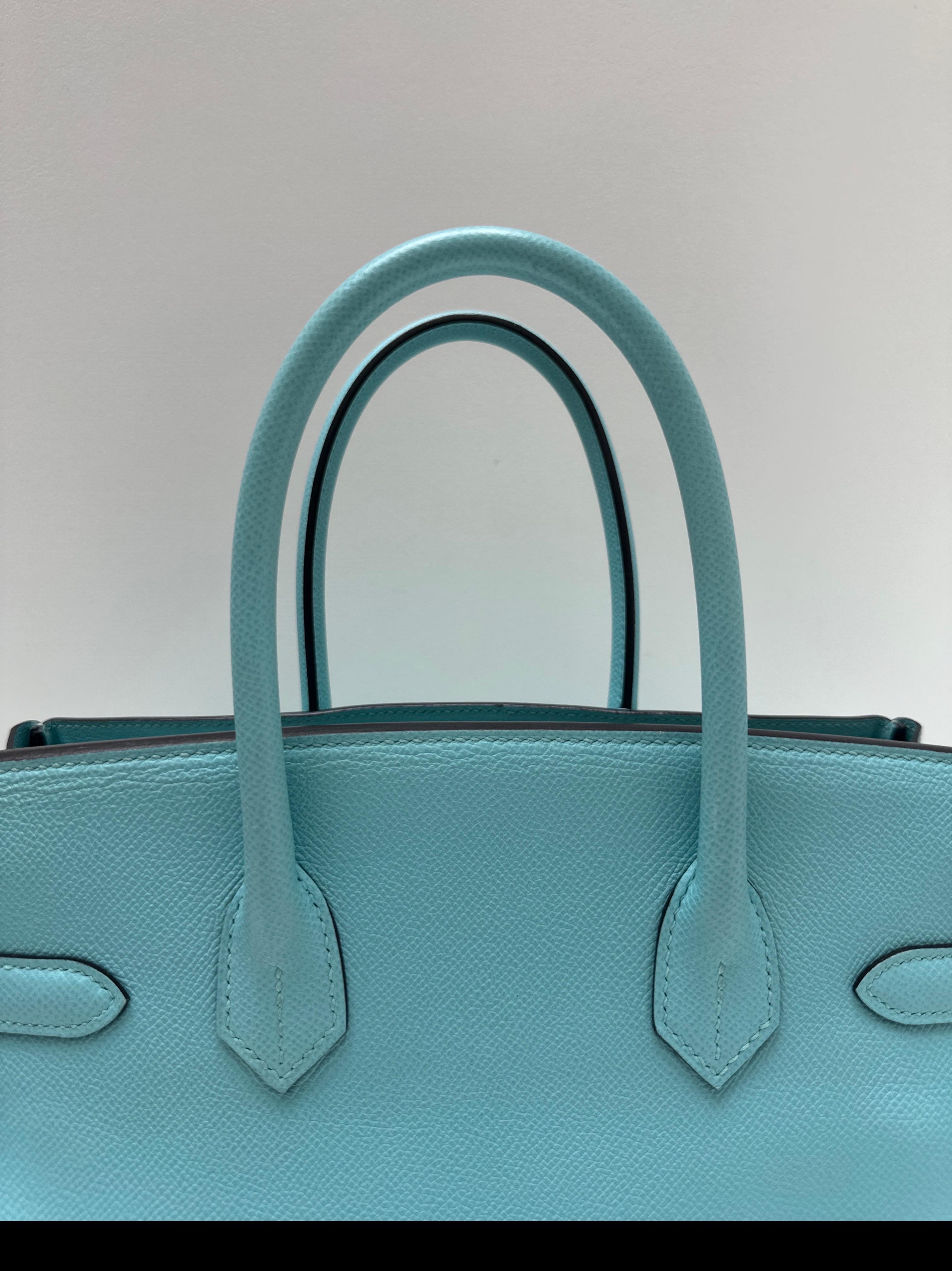 Hermes Blue Atoll Birkin 30 Bag 1