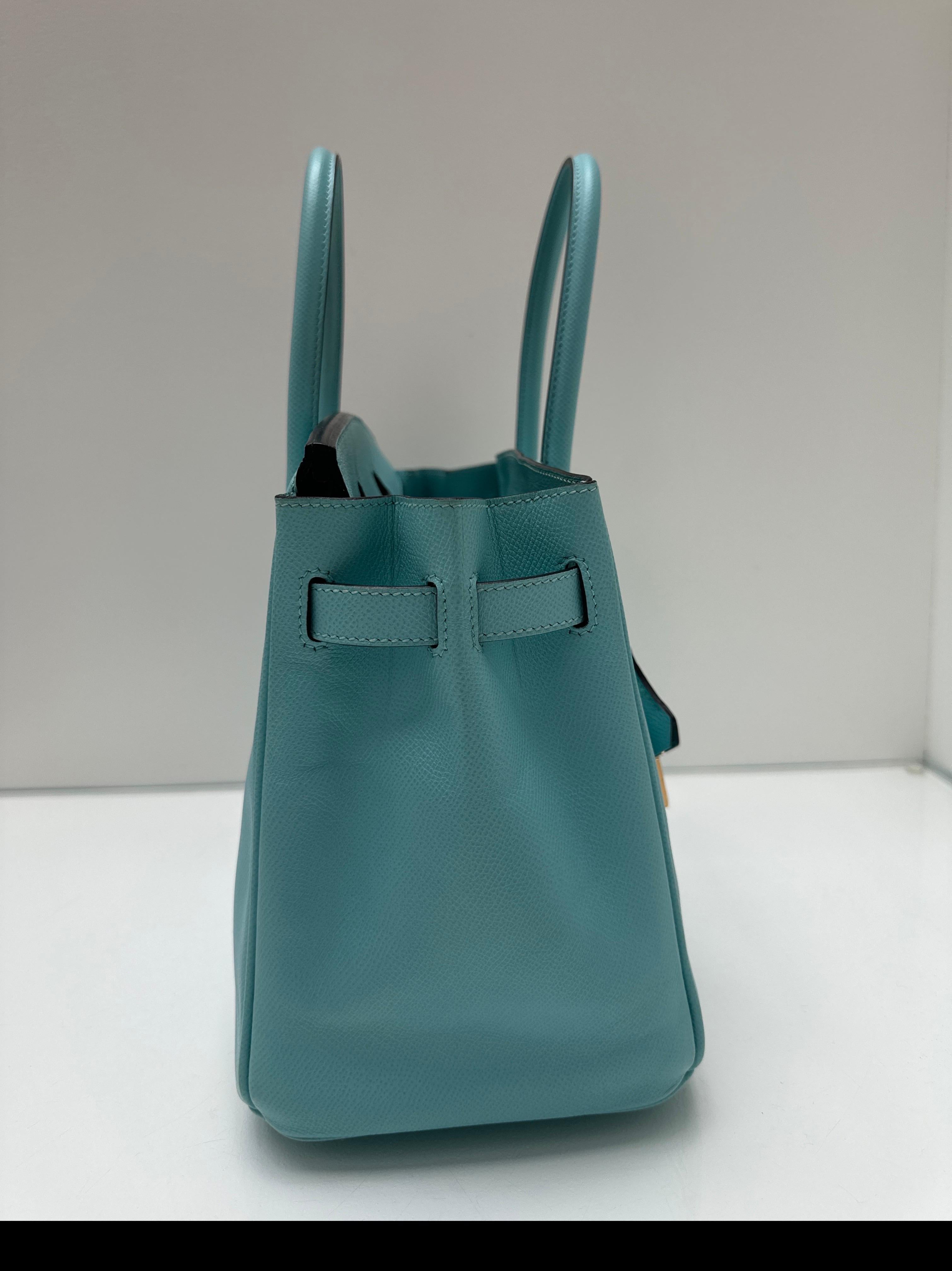 Hermes Blue Atoll Birkin 30 Bag 2