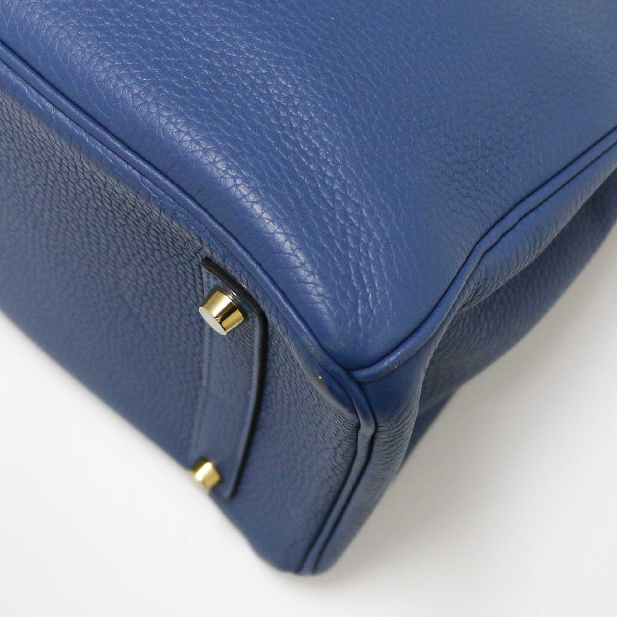 Hermès Blue Birkin 35 Togo Leather For Sale 3
