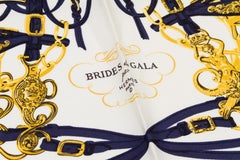 Hermès - Écharpe Brides de Gala Pochette bleue