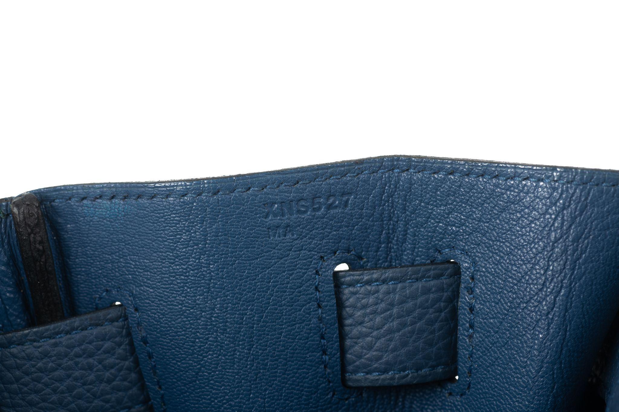 Hermès Bleu Brighton Kelly Retourne 40 en vente 11