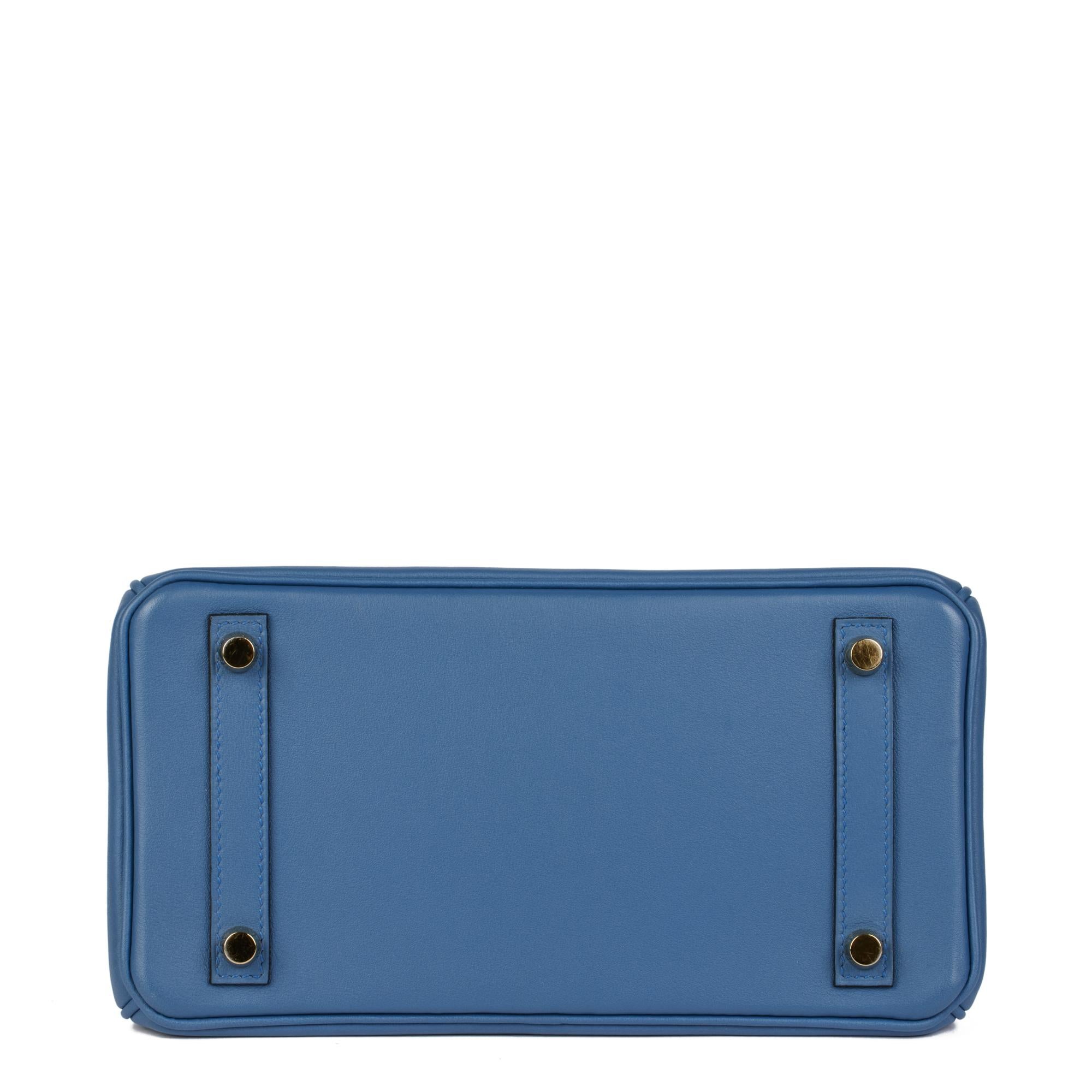 HERMÈS Bleu Brighton Swift Cuir Birkin 25cm Retourne 2