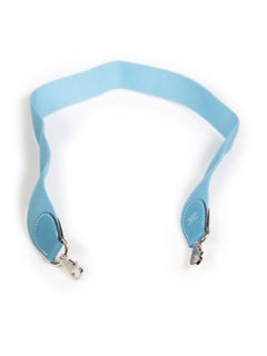 Hermès Blue Canvas Leather Trim Bag Strap
