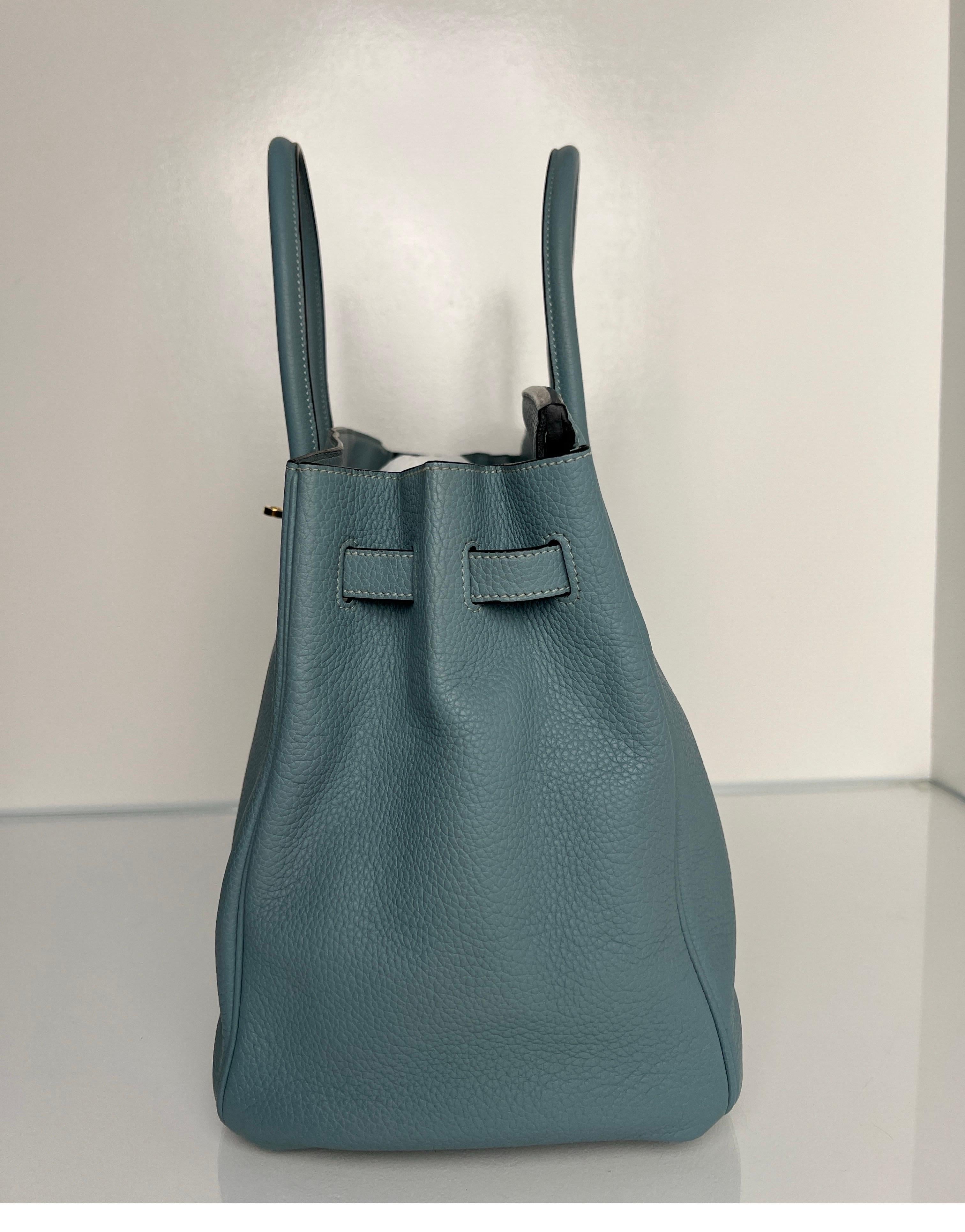 Hermes Blau Ciel Birkin 35 Tasche für Damen oder Herren