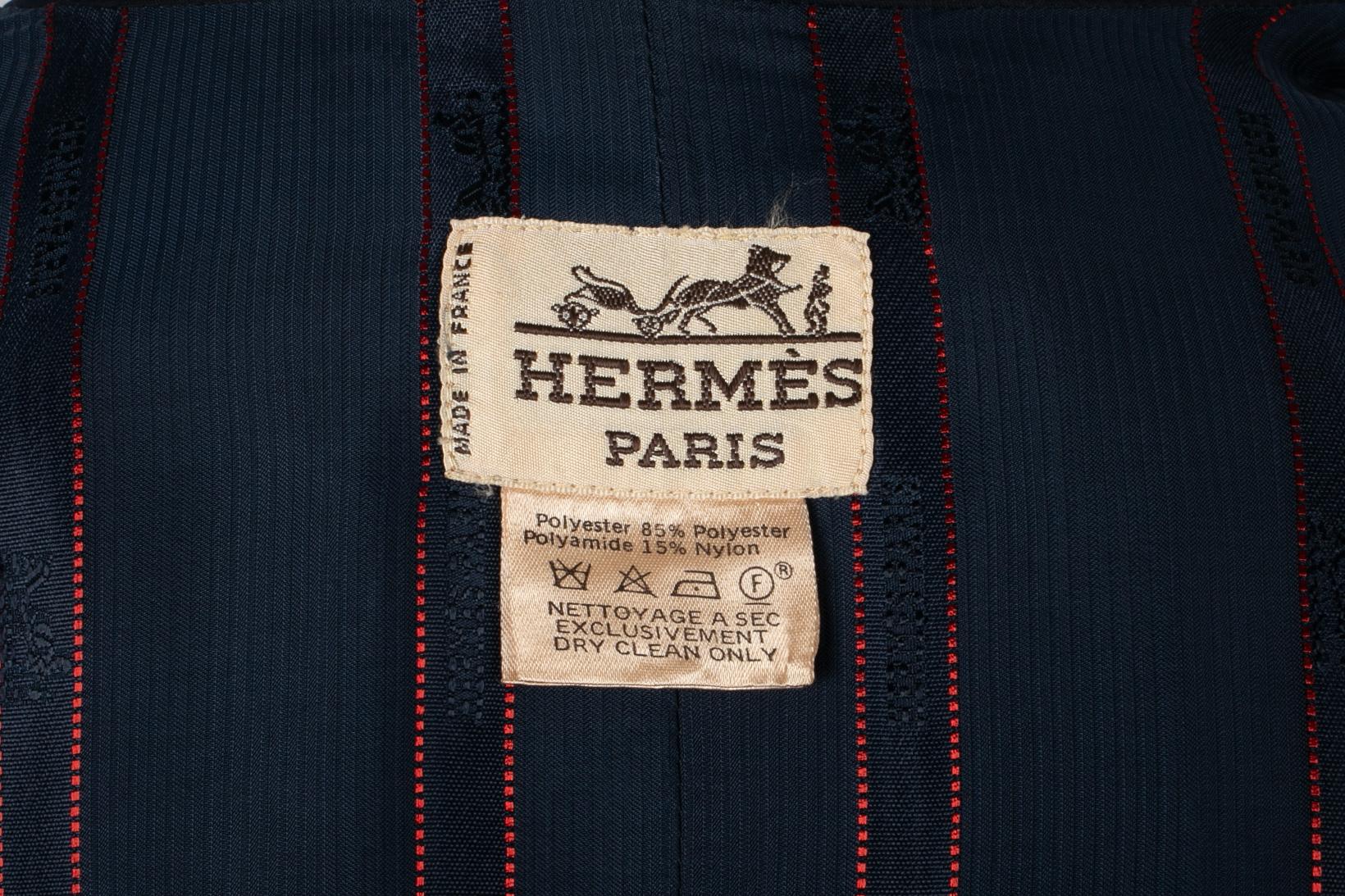 Abrigo azul Hermès 5