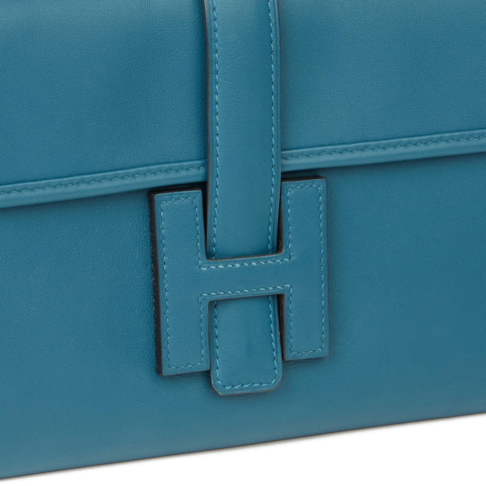 Hermès Blue Colvert Swift Leather Jige Elan 29 1