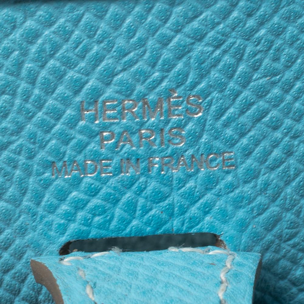 Hermes Blue De Nord Epsom Leather Evelyne TPM Bag 7