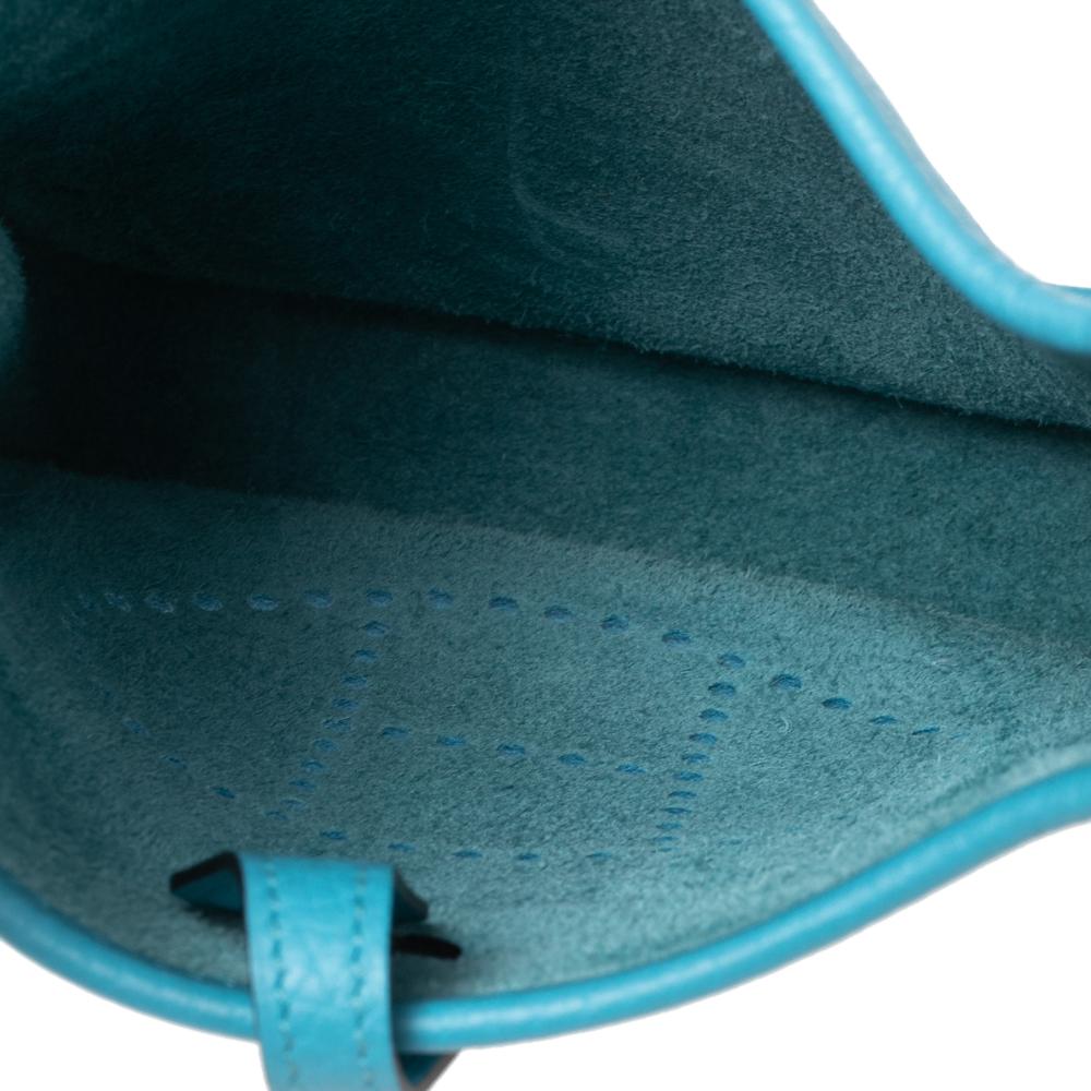 Hermes Blue De Nord Epsom Leather Evelyne TPM Bag In New Condition In Dubai, Al Qouz 2