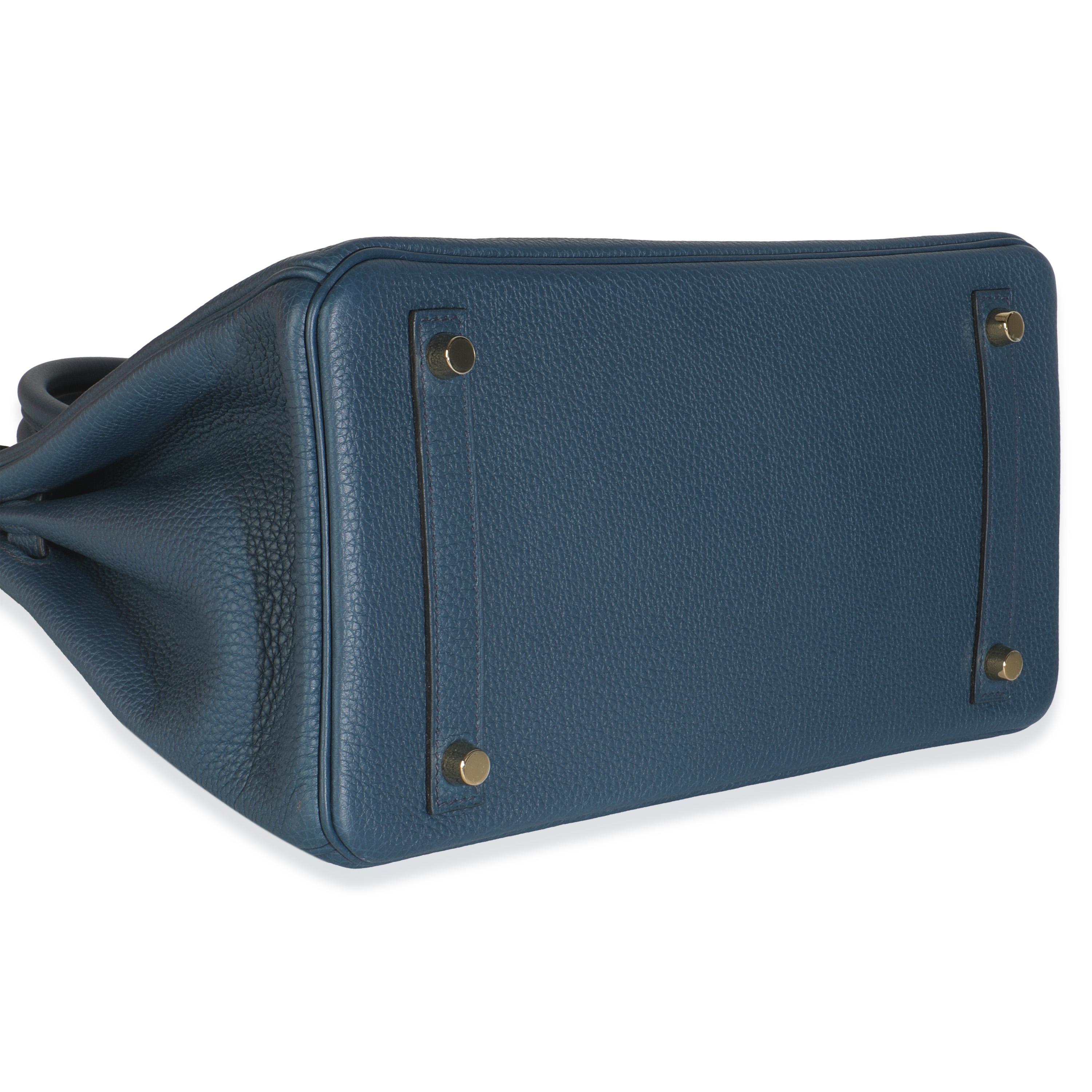 Nero Hermès Birkin 30 GHW Blu De Prusse Togo in vendita