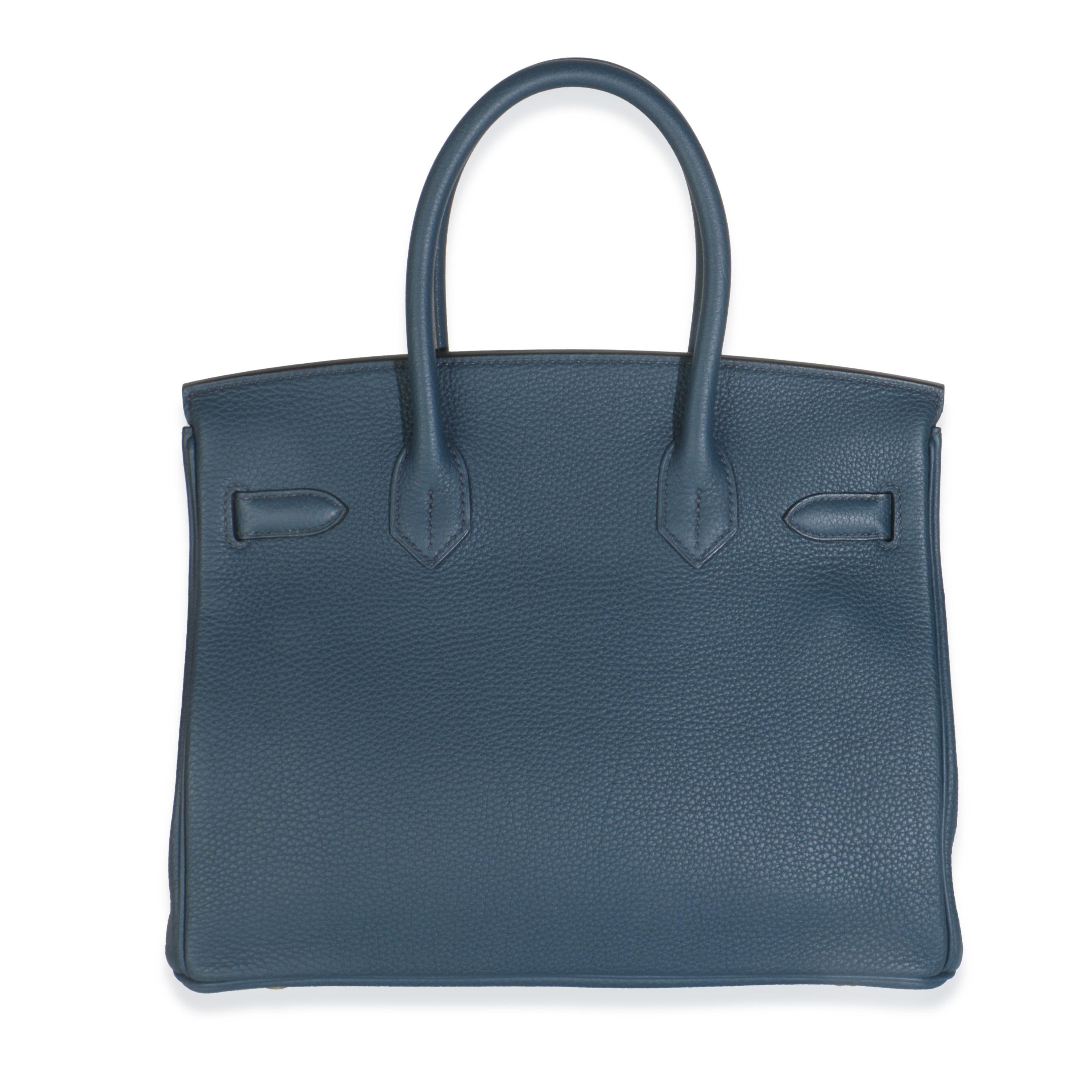 Hermès Birkin 30 GHW Blu De Prusse Togo In condizioni Nuovo in vendita a New York, NY
