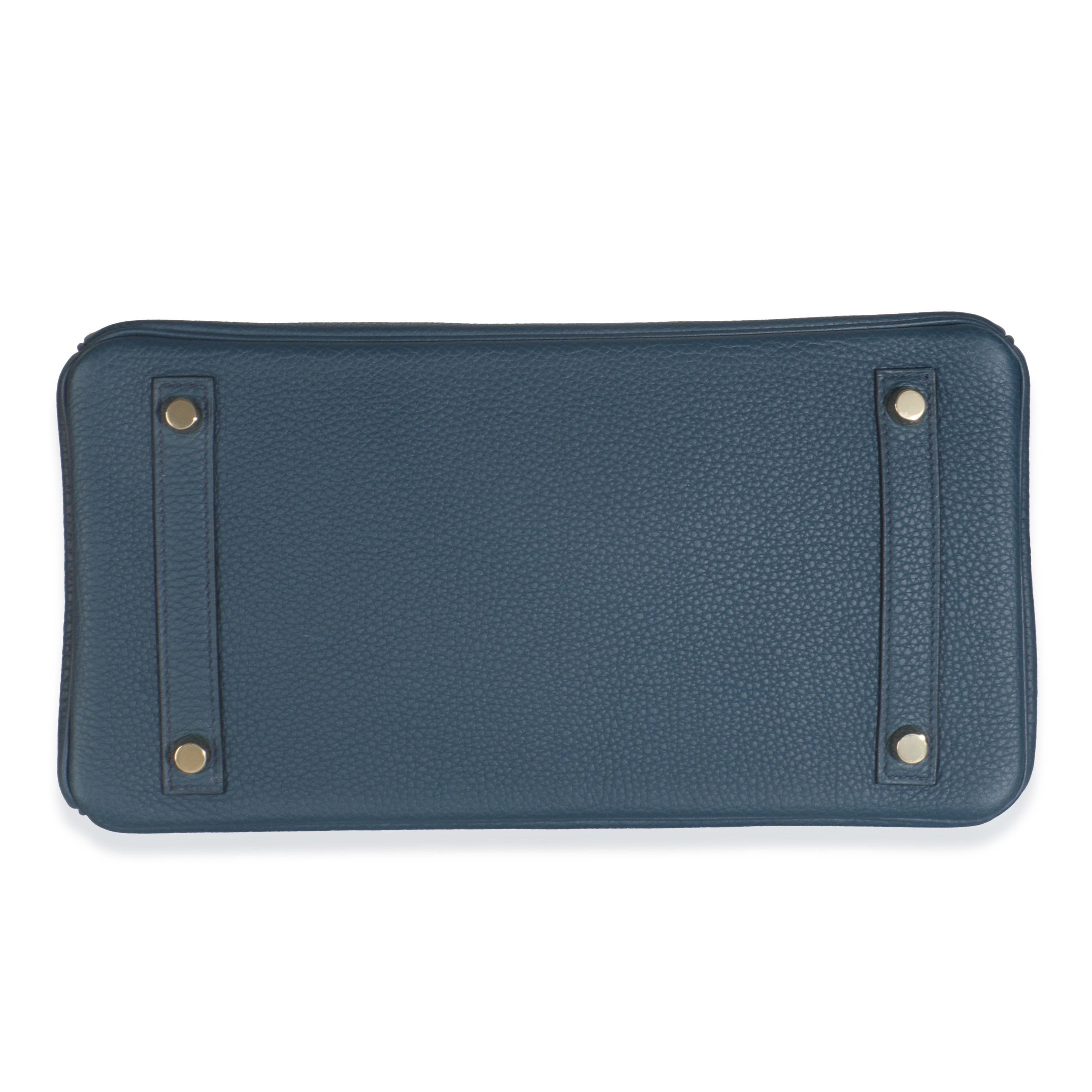 Hermès Birkin 30 GHW Blu De Prusse Togo in vendita 1