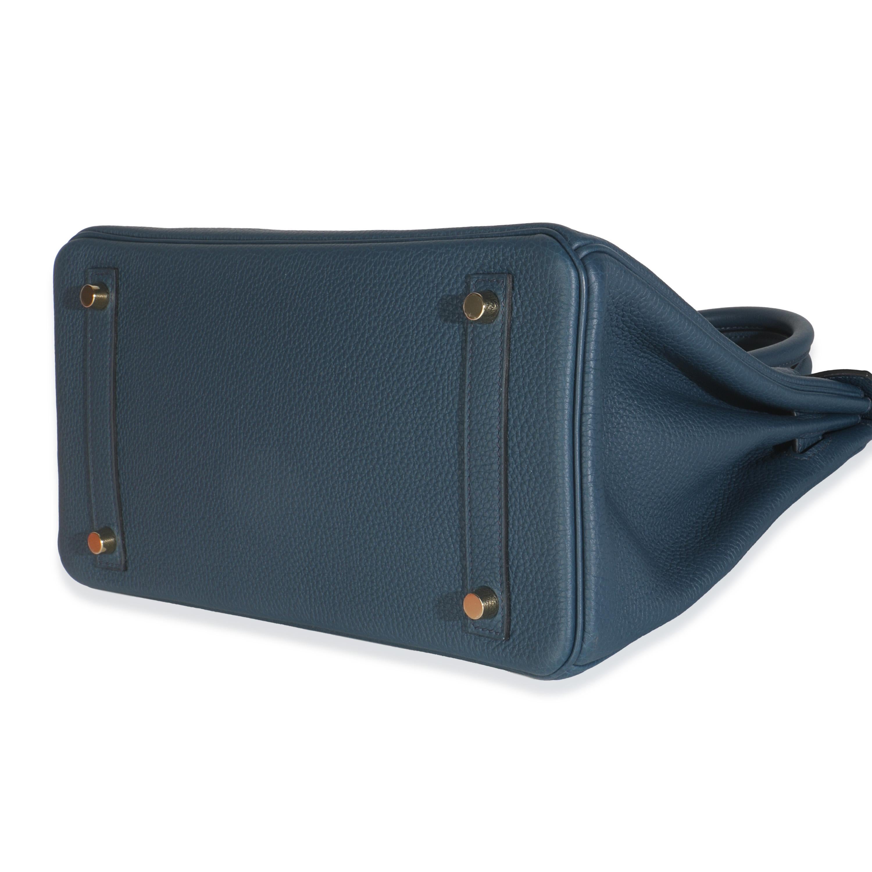 Hermès Birkin 30 GHW Blu De Prusse Togo in vendita 2