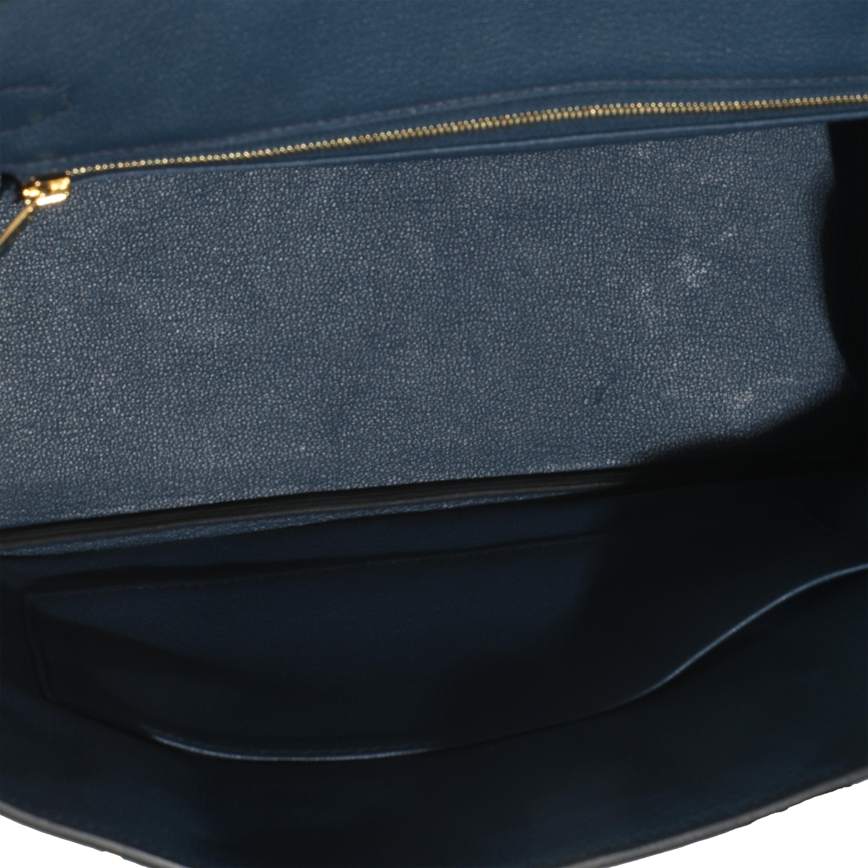 Hermès Birkin 30 GHW Blu De Prusse Togo in vendita 3