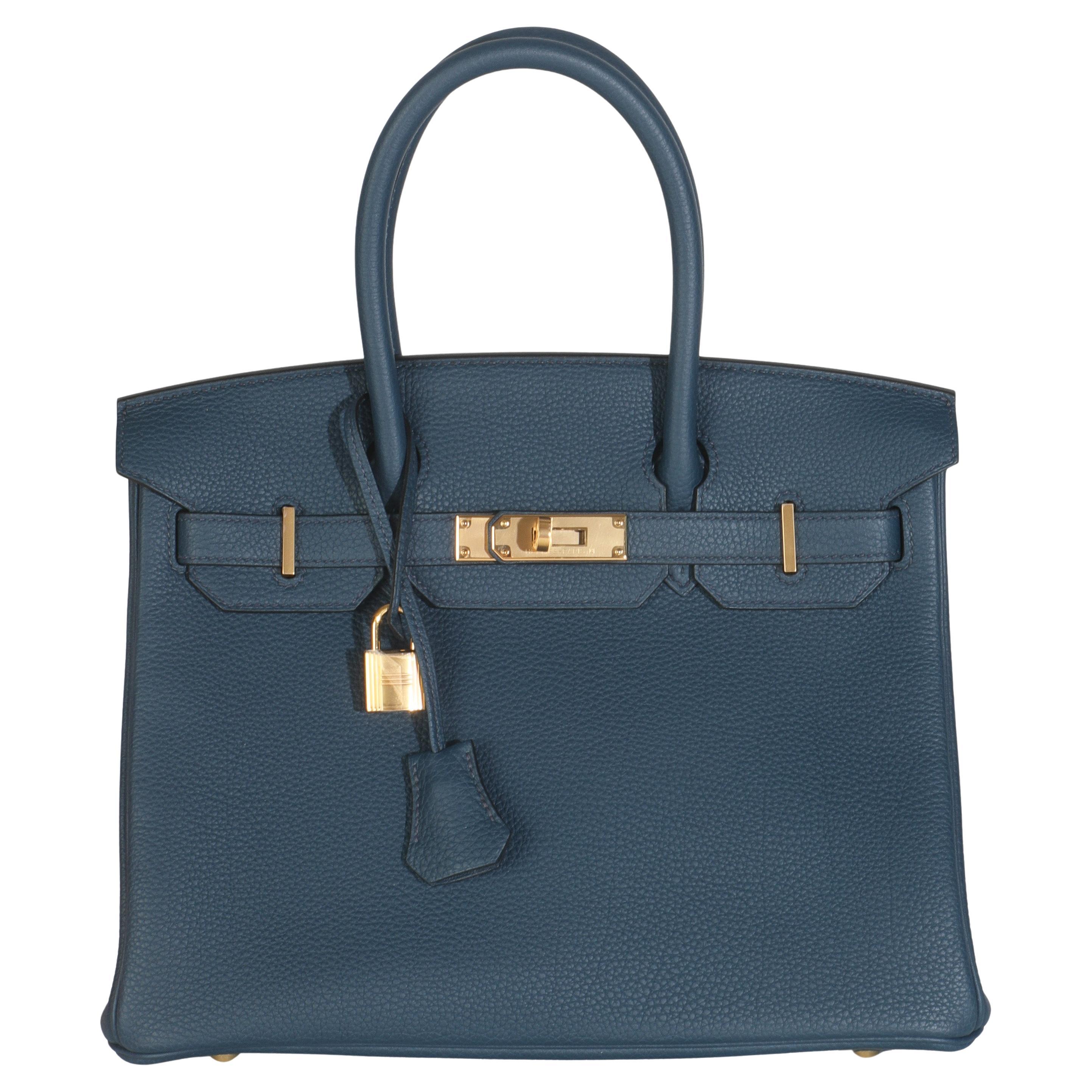 Hermès Birkin 30 GHW Blu De Prusse Togo in vendita
