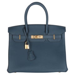 Hermès Blue De Prusse Togo Birkin 30 GHW