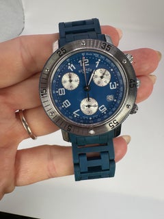 Hermes Blue Diver watch Chronograph watch navy blue