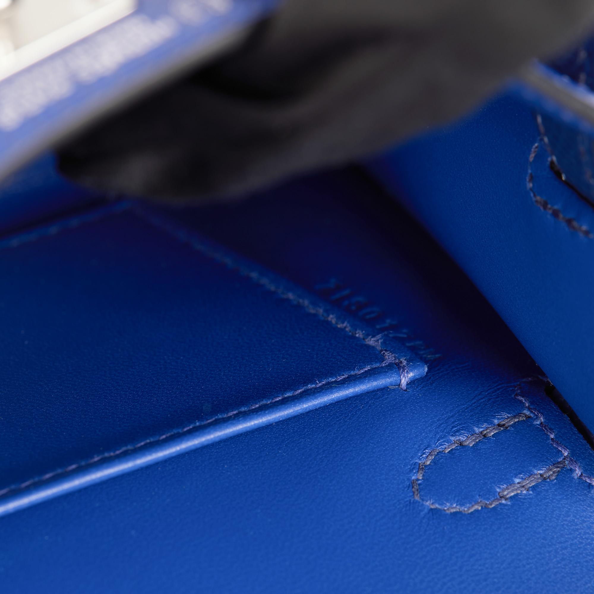 HERMÈS Blue Electric & Blue Saphir Epsom Leather HSS Special Order Kelly 20cm II 3