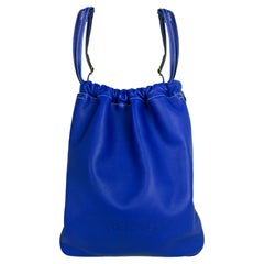 Hermes Blue Electric Bridado Convertible Crossbody/ Backpack Bag rt. $4, 750