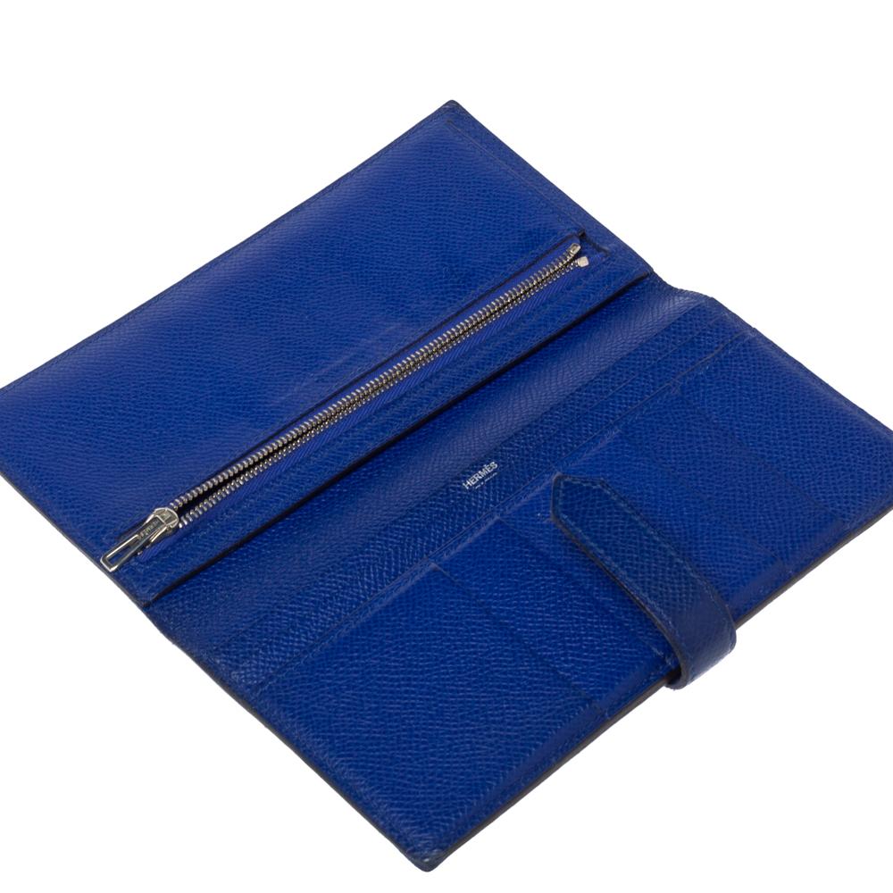 hermes royal blue wallet