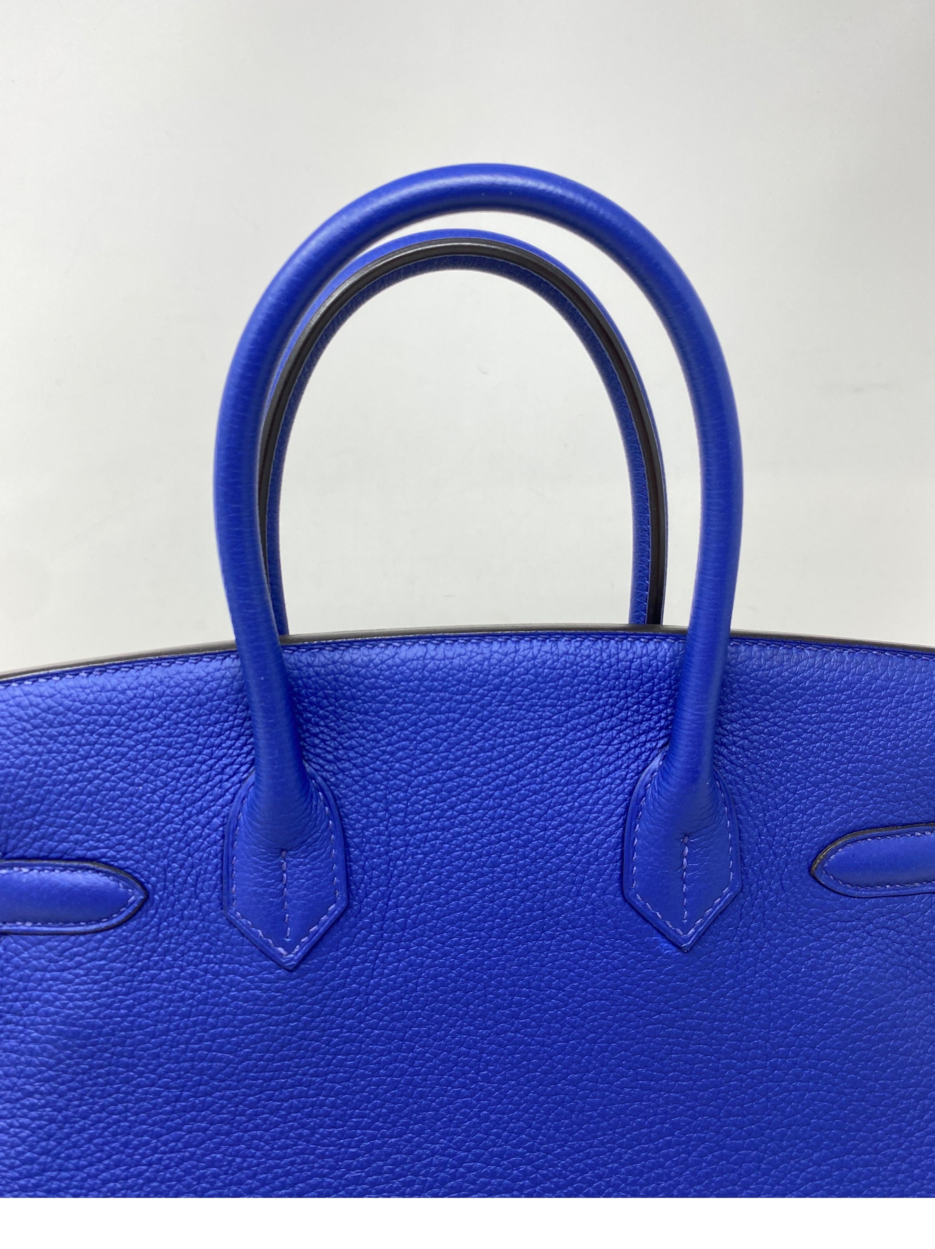 Hermes Blue Electrique 30 Bag  7