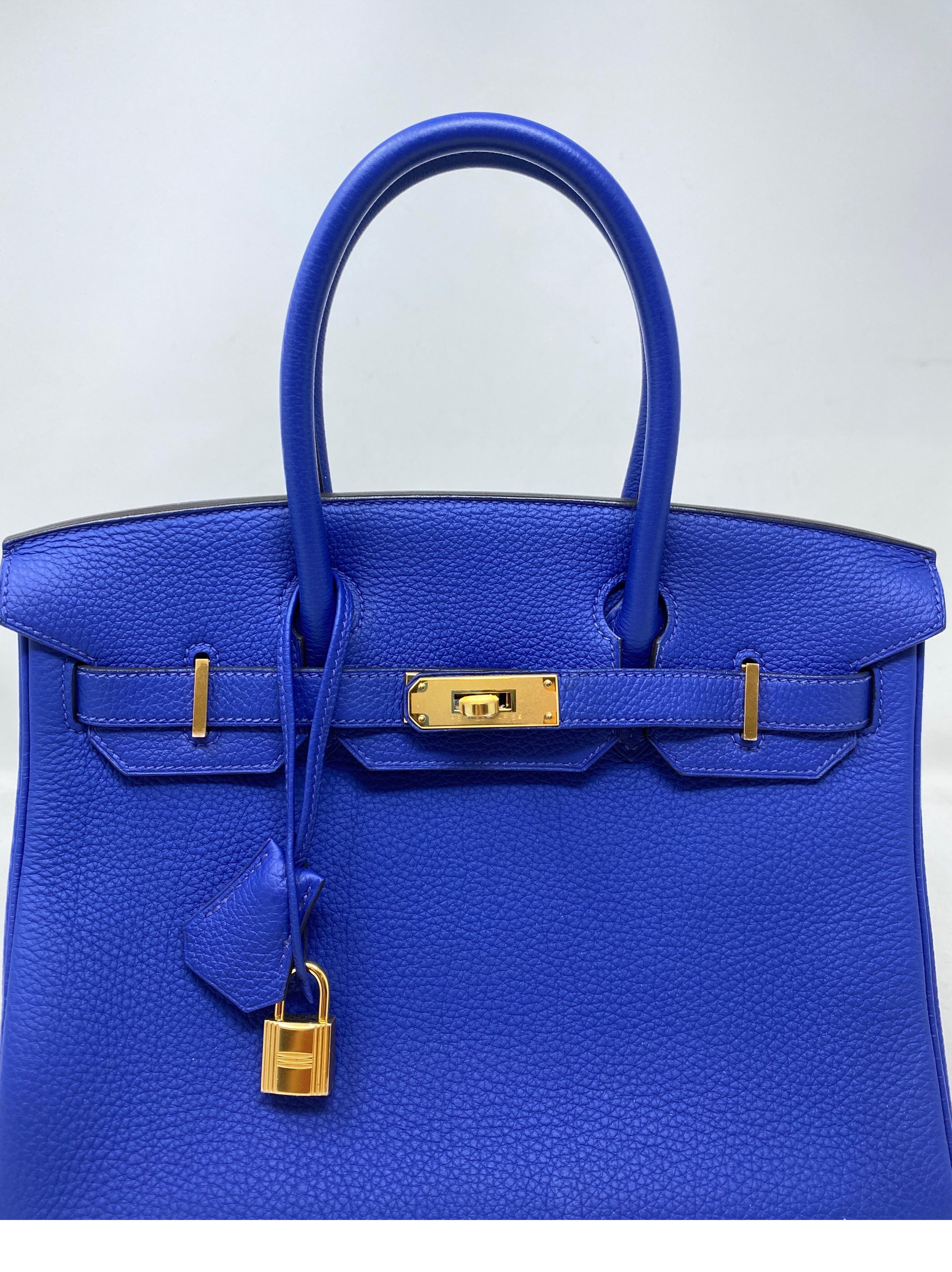 Hermes Blue Electrique 30 Bag  13