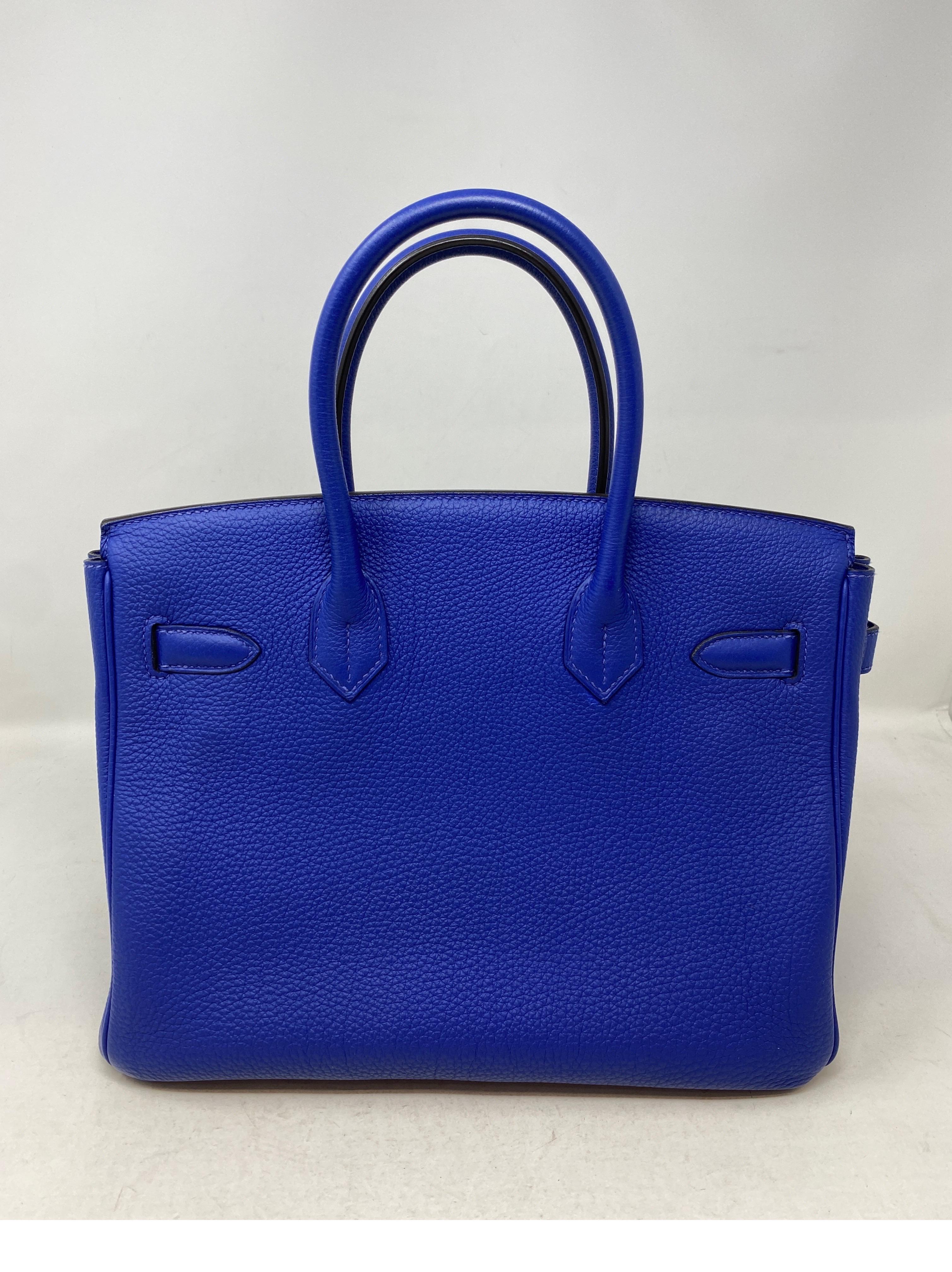 Hermes Blue Electrique 30 Bag  4