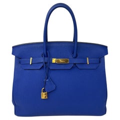 Hermes Blue Electrique Birkin 30 Bag