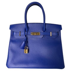 Hermes Blue Electrique Birkin 30 Bag