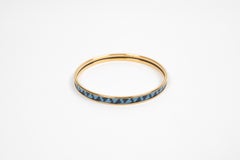 Hermes Bracelet Cartes à jouer en émail bleu