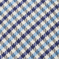 Hermès Blue English Boy Silk Jacquard Slim Tie