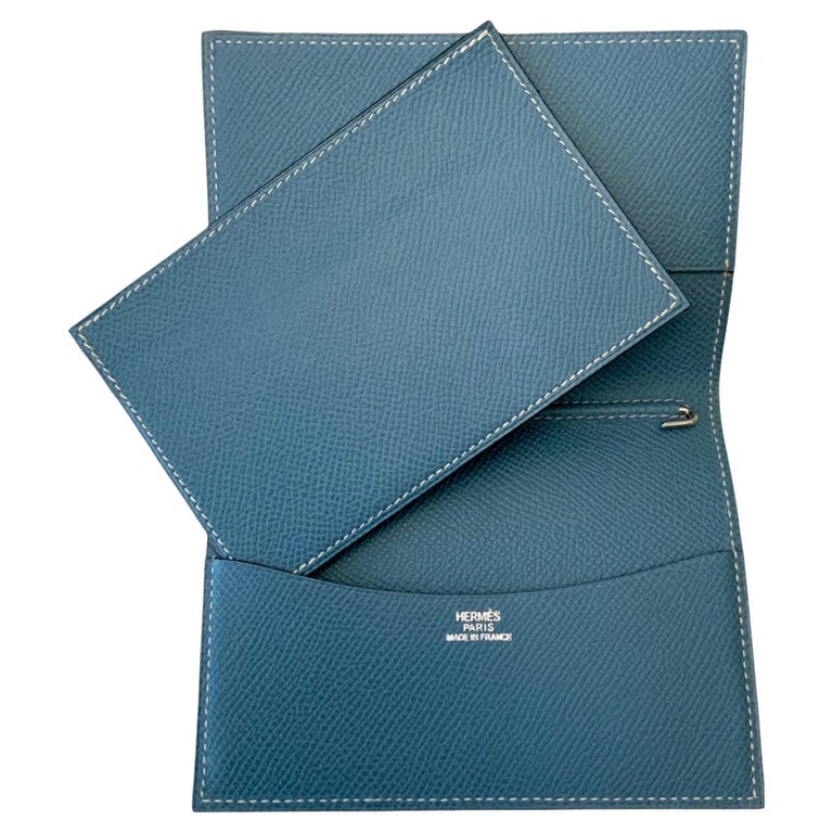 Hermès Blue Epsom Leather Agenda Cover and CC Insert at 1stDibs