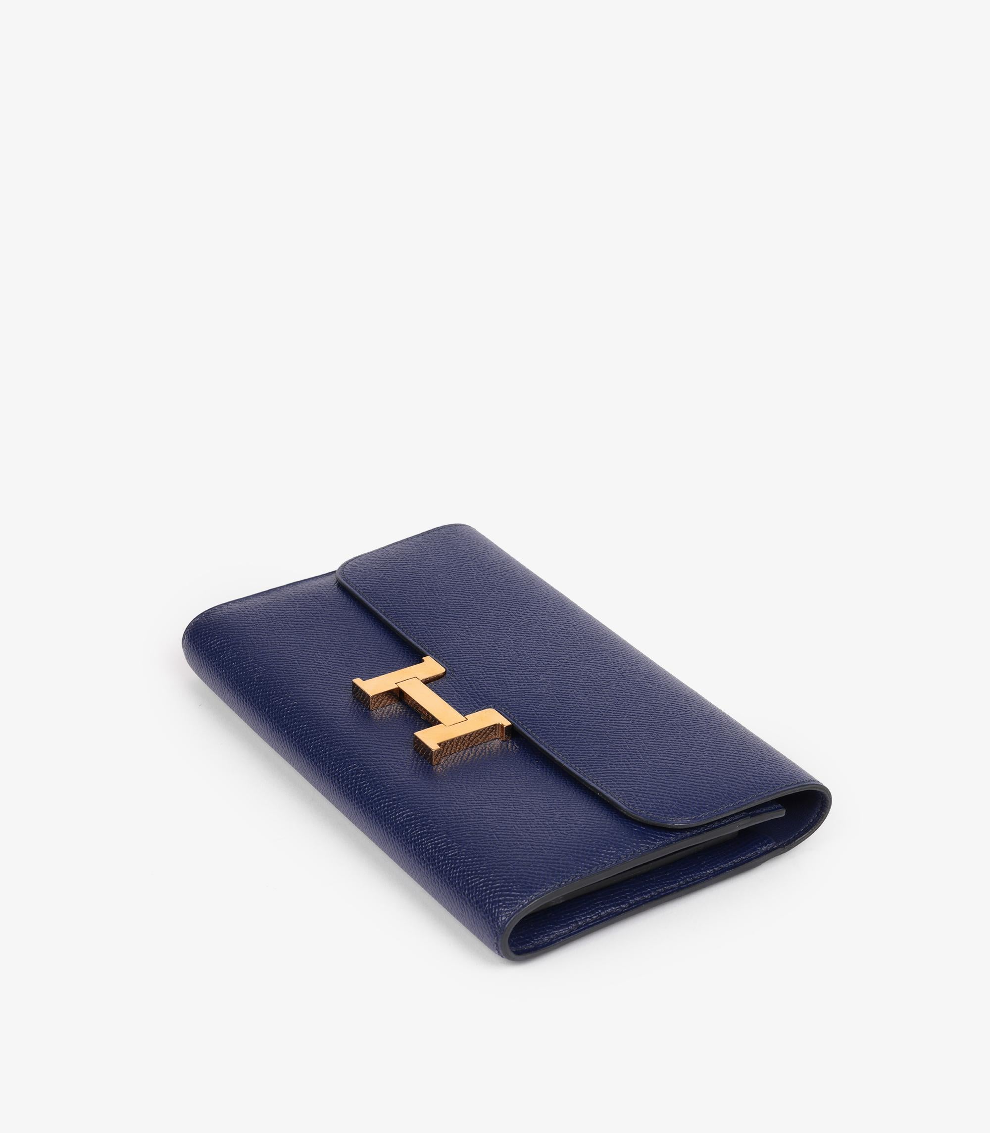 Portafoglio Constance To Go Slim di Hermès in pelle blu Epsom

Dettagli del prodotto
Xupes Ref: CAA0109
Marchio: Hermès
Model: Constance To Go
Tipo: Portafoglio
Numero di serie: C
Età: 2018
Accompagnato da: Scatola Hermès, Feltro protettivo
Colore: