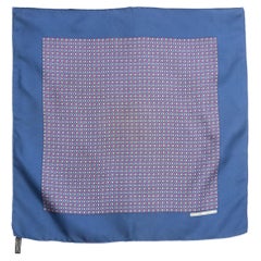 Hermes Blue Gavroche Silk Scarf