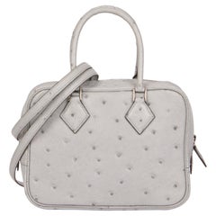 Hermès - Authenticated Roulis Handbag - Ostrich Blue Plain for Women, Never Worn