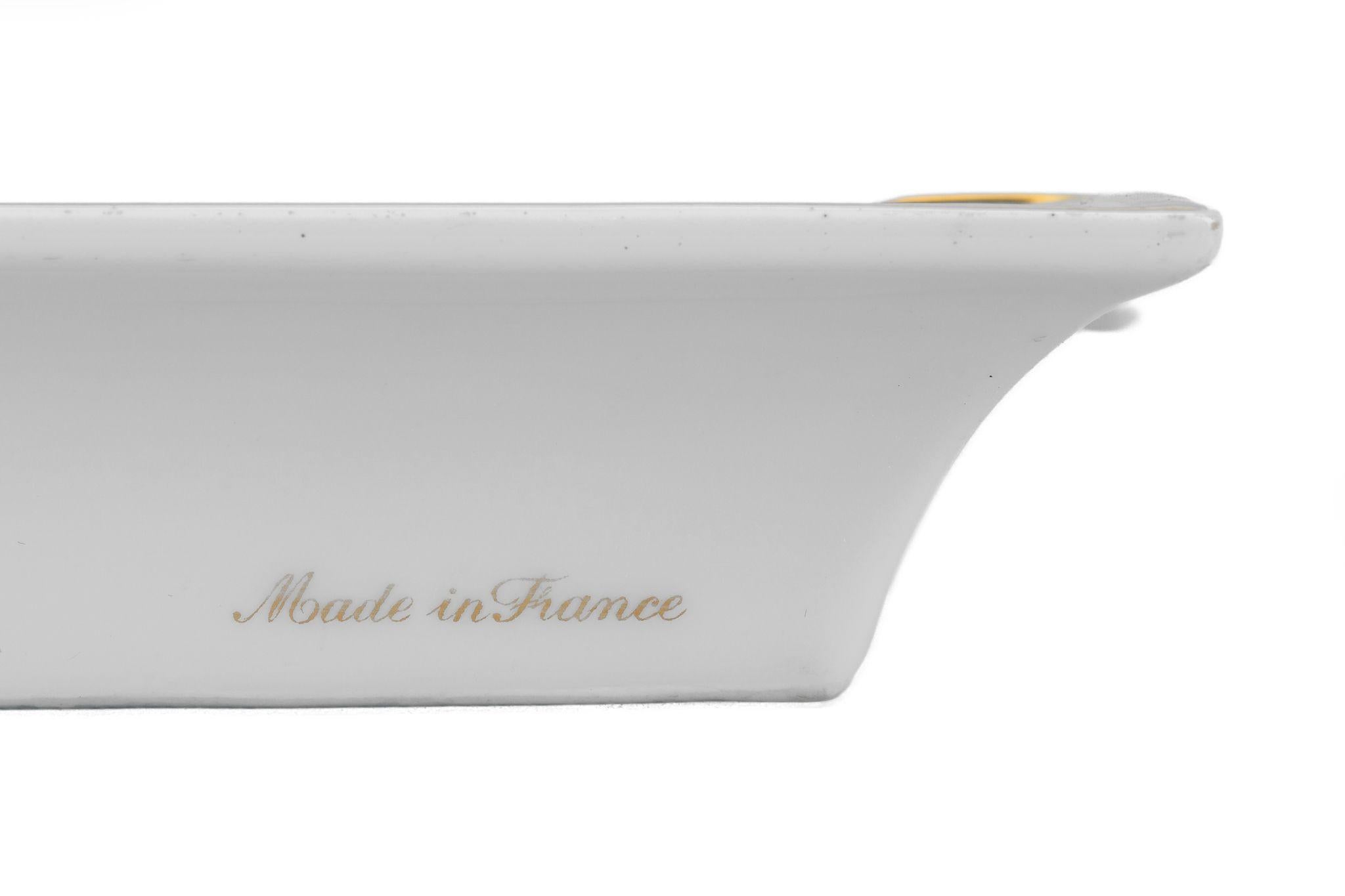 Hermès Blue Gold Paris Knights Ashtray In condizioni ottime in vendita a West Hollywood, CA