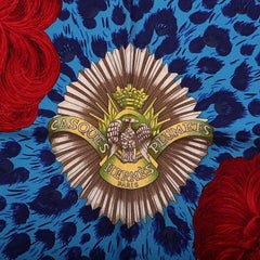Hermes blue green CASQUES ET PLUMETS 90 silk twill Scarf