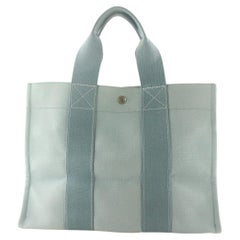 Hermes Bleu Herline Fourre Tout avec pochette Bleu bicolore 1HER82K