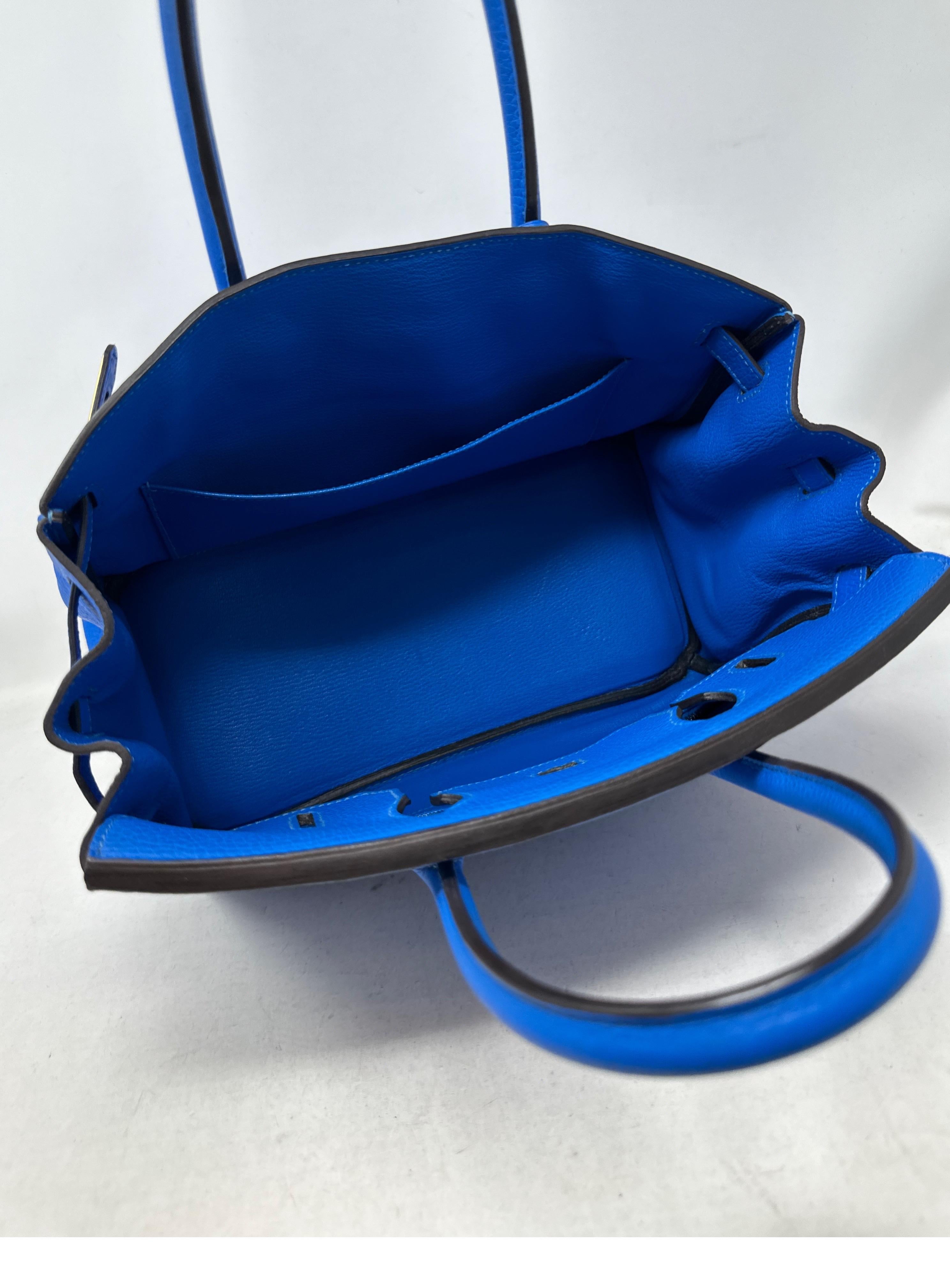 Blaue Hydra Birkin 30 Tasche von Hermès  10